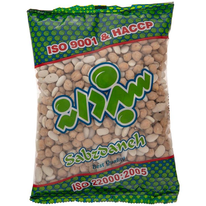 مخلوط نخود و لوبیا سبزدانه 450 گرمی